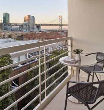 Amazing views of the san francisco bay, the bay bridge, oracle park, and the san francisco city skyline